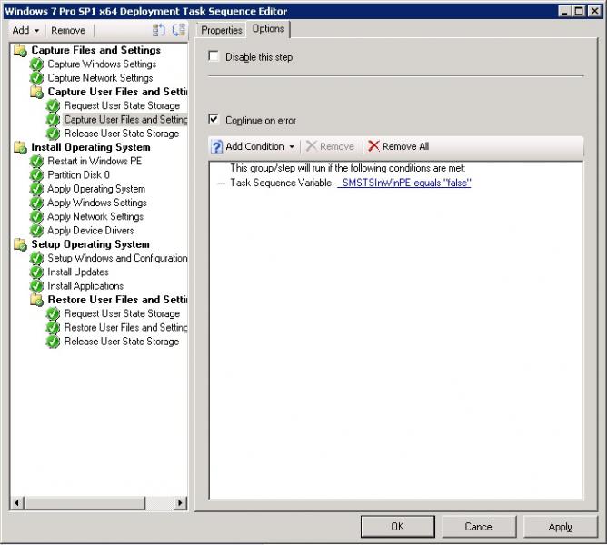 Customizing MECM Task Sequence