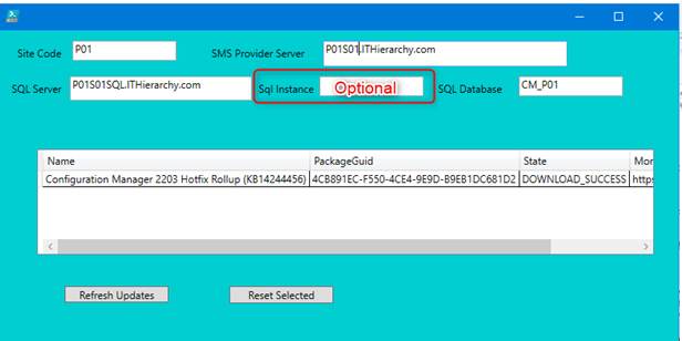 CM Update Reset Tool Gui