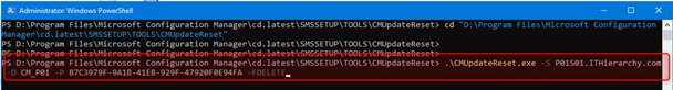 CM Update Reset Tool (CMUpdateReset.exe) Command line